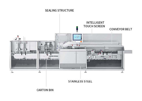 Buy 40-50 Boxes/Minute Carton Box Packing Machine For Hamburger Food Vegetables Golves online manufacture
