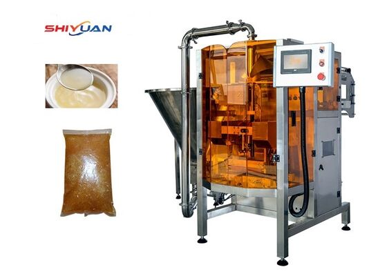 kupować Całkowicie automatyczna maszyna do pakowania płynów do torebki z pasty sosowej z konstrukcją ze stali nierdzewnej i prędkością 15-25 toreb/min online manufacture