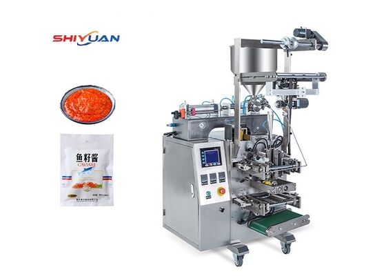 kopen Automatische vloeistofverpakkingsmachine met vulbereik van 10 ml - 1000 ml, composietfilm van aluminiumfolie en PLC-aanraakschermbediening online manufacture