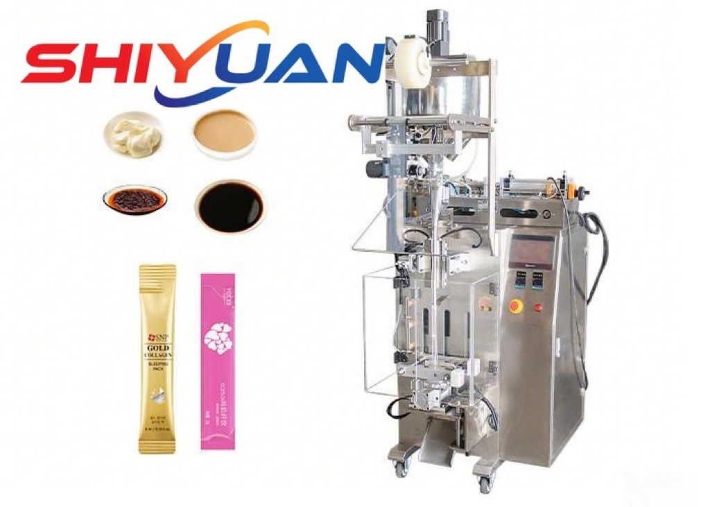 2.5KW Irregular Shaped Bag Packing Machine , Automatic Liquid Sauce ...